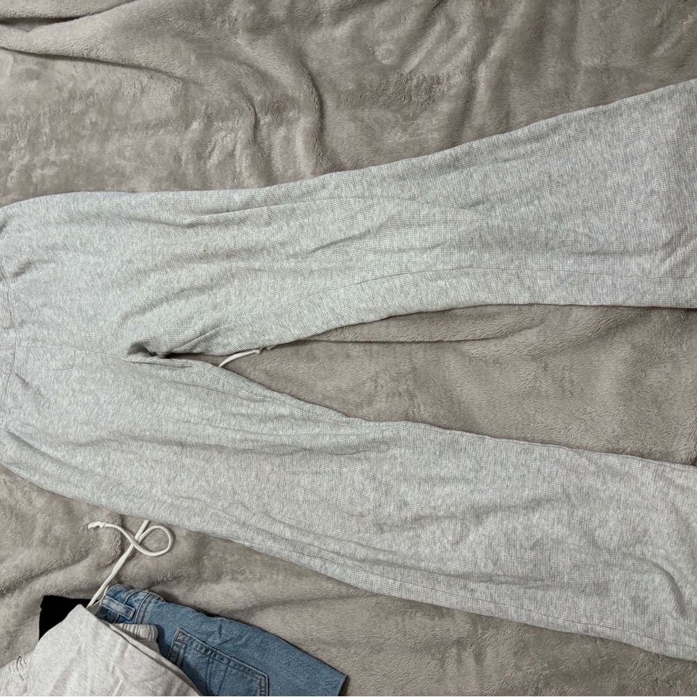 Brandy waffle knit sweat pants low rise
